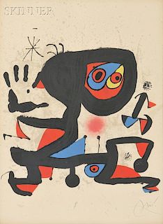 Joan Miró (Spanish, 1893-1983)      Poster for UNESCO, Human Rights