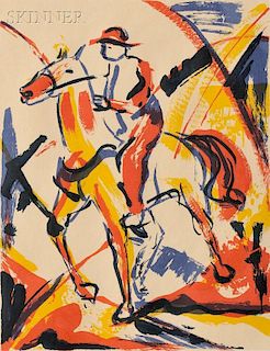 Paul Nash (British, 1889-1946)      Horse and Rider