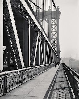 Berenice Abbott (American, 1898-1991)      Manhattan Bridge
