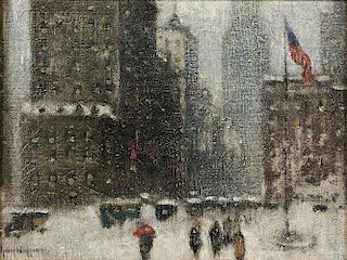 Guy Carleton Wiggins (American, 1883-1962)      New York Winter