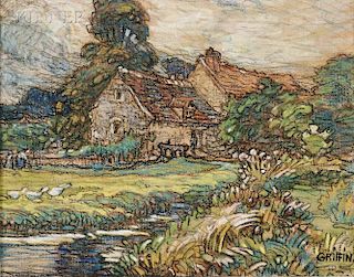 Walter Griffin (American, 1861-1935)      Old Mill, Fontainebleau, France