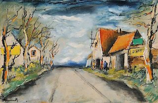 Maurice de Vlaminck (French, 1876-1958)      Village Street