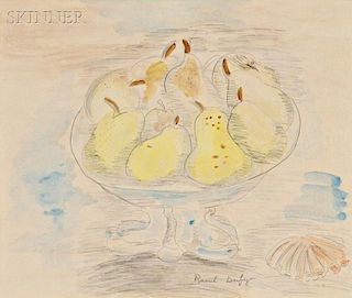 Raoul Dufy (French, 1877-1953)      Bowl of Pears with a Shell