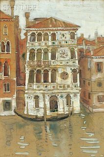 Jane Peterson (American, 1876-1965)      Palazzo Dario, Venice