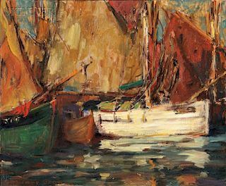George Elmer Browne (American, 1871-1946)      Harbor View