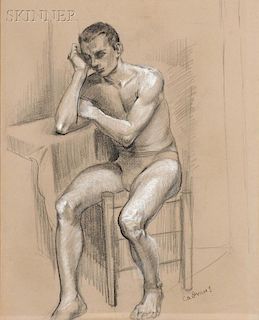 Paul Cadmus (American, 1904-1999)      Model in Chair