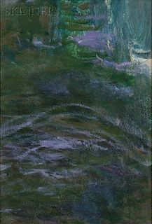 Claude Monet (French, 1840-1926)      Study of Water/An Oil Study Fragment