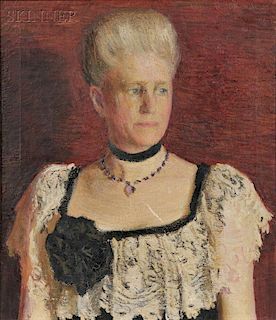 Lilian Coleman Westcott Hale (American, 1880-1963)      Portrait of Mrs. Julie Bulkley