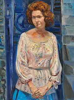 Costantino Spada (Italian, 1922-1975)      Portrait of a Woman (Gelsy Adam)