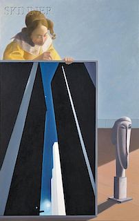 Terri Priest (American, 1928-2014)      Vermeer, O'Keeffe, and Modigliani