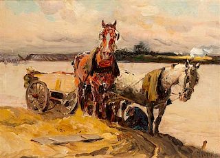 Mathias Joseph Alten, (American, 1871–1938), Horses, 1909