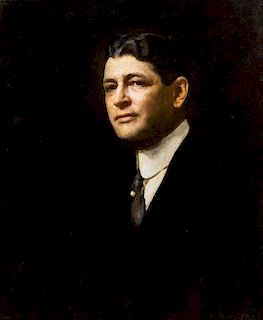 Edmund Charles Tarbell, (American, 1862-1938), Portrait of George Dempsey, 1929