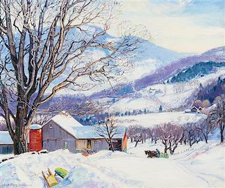 Robert Strong Woodward, (American, 1885-1957), A Winter Day, Buckland, MA