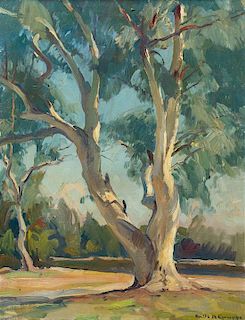 Emile Albert Gruppe, (American, 1896-1978), Eucalyptus Tree, St. Petersburgh, Florida
