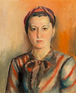 John Barber, (American, 1898-1965), Portrait of Rita Barber