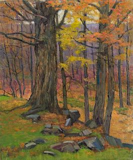 Harriet Randall Lumis, (American, 1870-1953), Old Maple (Study of Trees)
