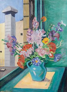 Jean Adams, (American, 1884-1972), Vase of Flowers