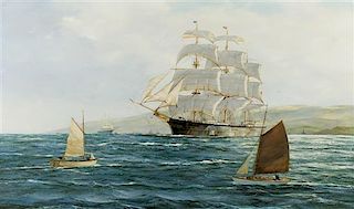 Henry Scott, (American, 1901-1989), Clipper Ship "City of Adelaide," c. 1976