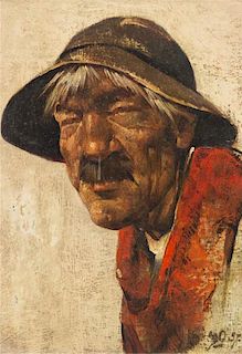 * Willem van den Berg, (Dutch, 1886-1970), Portrait of a Man