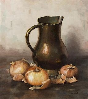 Henk Bos, (Dutch, 1901-1979), Picture with Onions