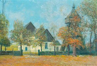 Svend Rasmussen Svendsen, (Norwegian/American, 1864-1944), Church in Sweden