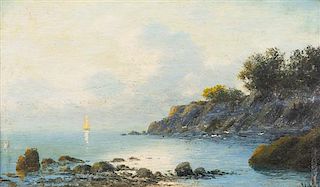 * Lev Felixovich Lagorio, (Russian, 1827–1905), Shoreline