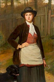 Charles Sillem Lidderdale, (British, 1831-1895), The Girl Groom