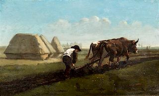 * Workshop of Rosa Bonheur, (French, 1822-1899), Ploughing Scene