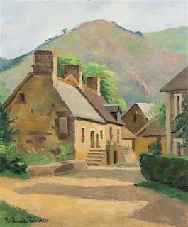 * Paul Emile Pissaro, (French, 1844-1972), Village