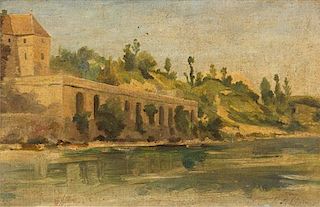 * Stanislas Lepine, (French, 1835-1892), River Landscape