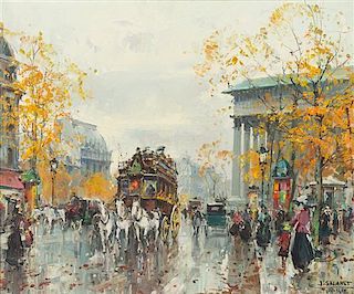 Jean Salabet, (French, b. 1900), La Madeleine, Paris