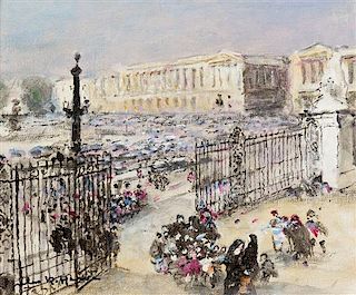Jules Rene Herve, (French, 1887-1981), Place de la Concorde
