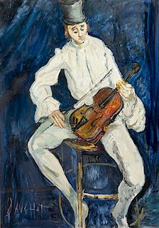 Gabriel Dauchot, (French, 1927-2005), L'homme au violin
