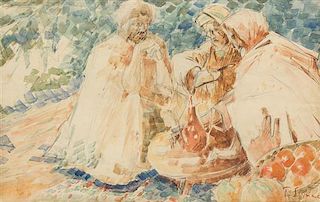 Paul Signac, (French, 1863-1935), The Three Turks, 1907