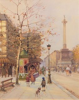 Eugene Galien-Laloue, (French, 1854-1941), Paris