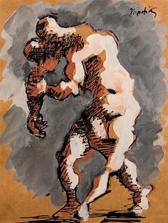 Jacques Lipchitz, (French, 1891-1973), Untitled, c. 1945