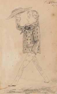 Winslow Homer, (American, 1836-1910), Untitled (Man Walking to Church)