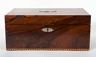 Victorian inlaid  rosewood dresser box