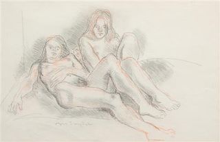Moses Soyer, (American, 1899-1974), Two Nudes