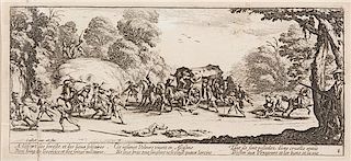 Jacques Callot, (French, 1592-1635), Vol sur les grandes routes (pl. 8 from Les grandes miseres de la guerre, 1633