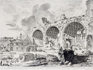 Giovanni Battista Piranesi, (Italian, 1720-1778), Veduta degli Avanzi del Tablino della Casa Aurea di Nerone (from Vedute di Rom