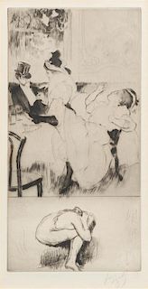 Louis Auguste Mathieu Legrand, (French, 1863-1951), Les bars, 1909 (Suite of 8)