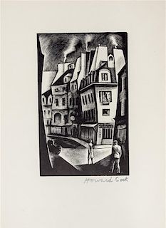 Howard Norton Cook, (American, 1901-1980), Paris Street, 1930