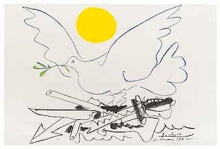 After Pablo Picasso, (Spanish, 1881-1973), Colombe au Soleil, 1962