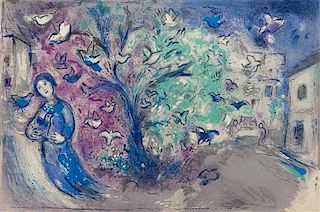 Marc Chagall, (French/Russian, 1887-1985), La Chasse aux Oiseaux (from Daphnis et Chloe), 1961