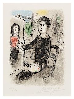 Marc Chagall, (French/Russian, 1887-1985), Untitled (frontispiece from Les Ateliers de Chagall), 1976