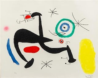 Joan Miro, (Spanish, 1893-1983), La biche chantant la tosca, 1969
