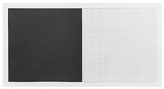 Sol LeWitt, (American 1928-2007), Black and White (pl. 7 from Grids and Color), 1979