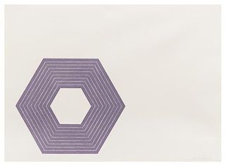 Frank Stella, (American, b. 1936), Ileana Sonnabend (pl. 2 from Purple Series), 1972