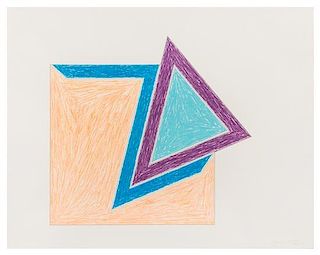 Frank Stella, (American, b. 1936), Moultonboro (plate I from Eccentric Polygons), 1974